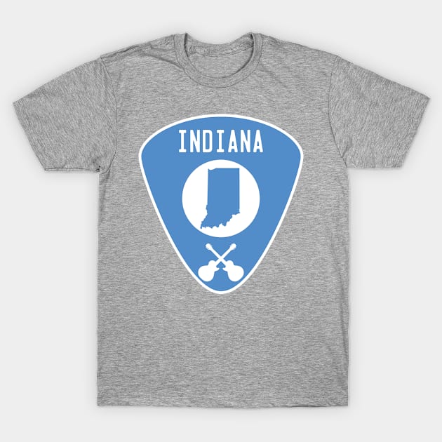 Indiana Guitar Pick T-Shirt by fearcity